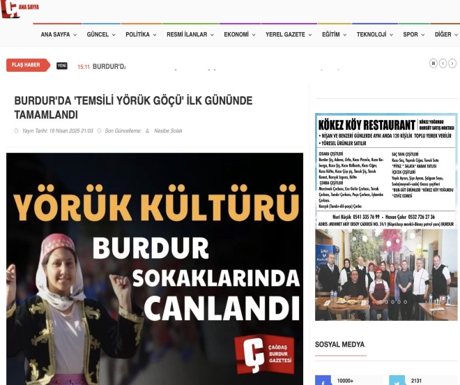 ada Burdur - BURDUR TEMSL YRK G LK GNNDE TAMAMLANDI