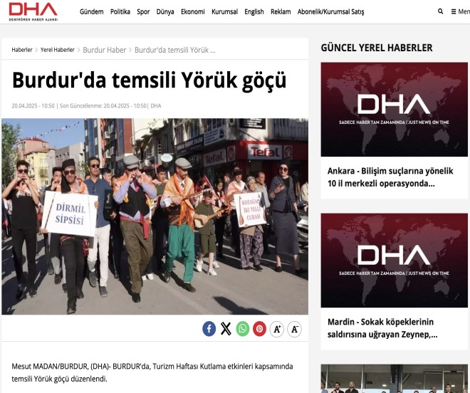 DHA - BURDUR TEMSL YRK G LK GNNDE TAMAMLANDI