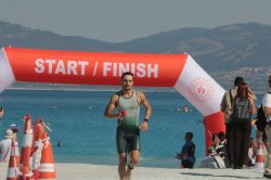 Triathlon etkinliinden bir fotoraf