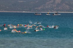 Triathlon etkinliinden bir fotoraf
