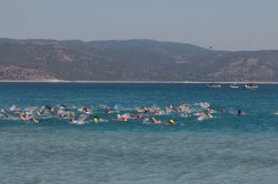 Triathlon etkinliinden bir fotoraf