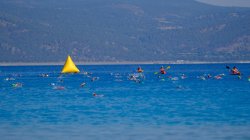 Triathlon etkinliinden bir fotoraf