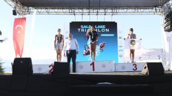 Triathlon etkinliinden bir fotoraf