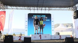 Triathlon etkinliinden bir fotoraf