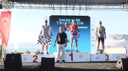 Triathlon etkinliinden bir fotoraf